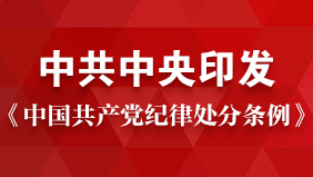 《中国共产党纪律处分条例》